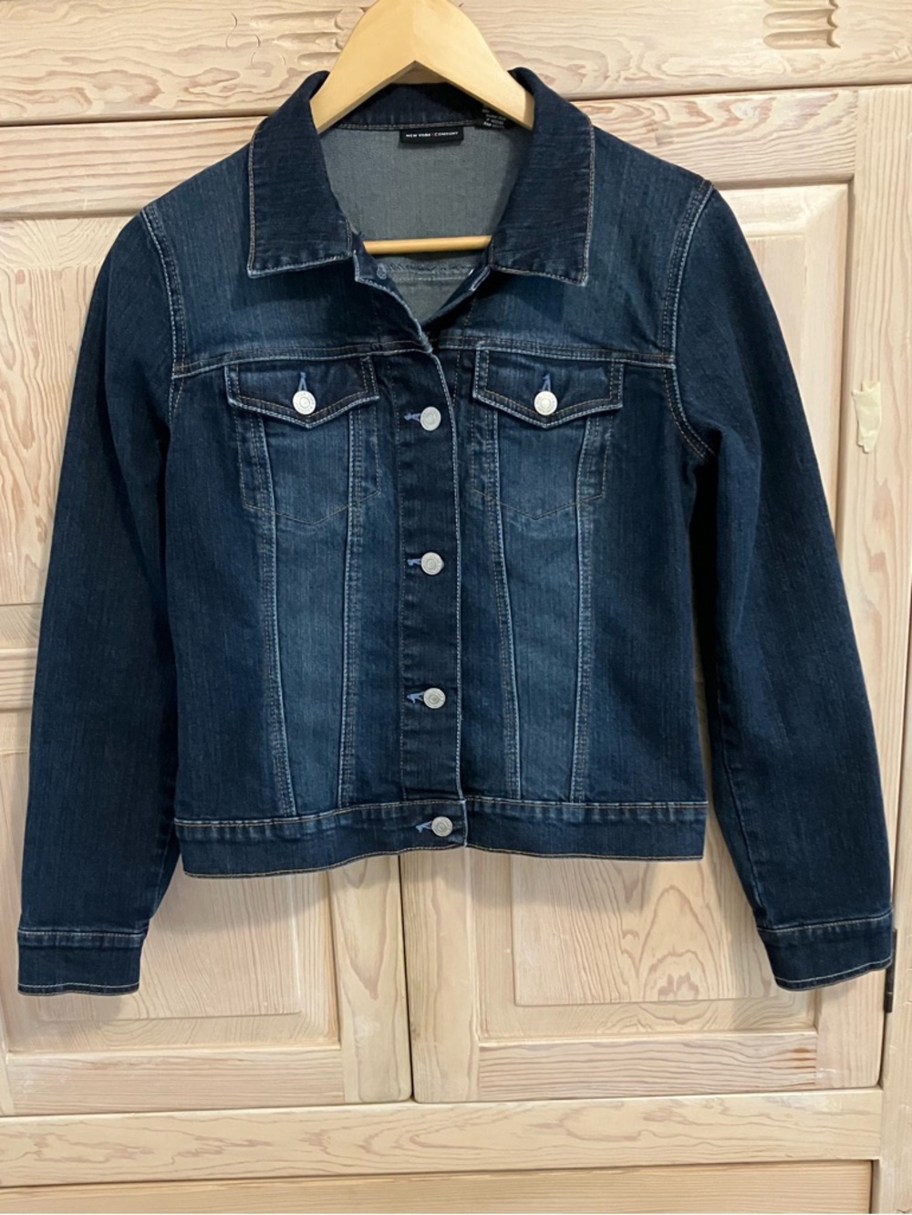 Dark Denim Jacket Classic Trucker Festival Boho Grunge Indie Sleaze Y2k 90s 80s